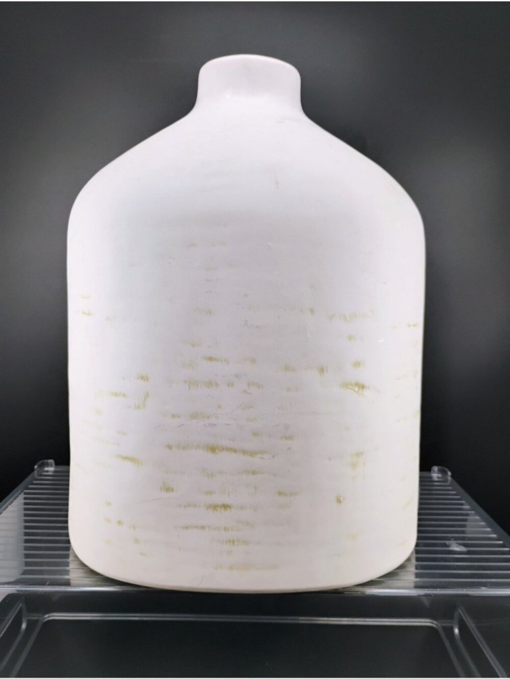 Hearth & Hand Ceramic Decorative White Vase Distressed Texture